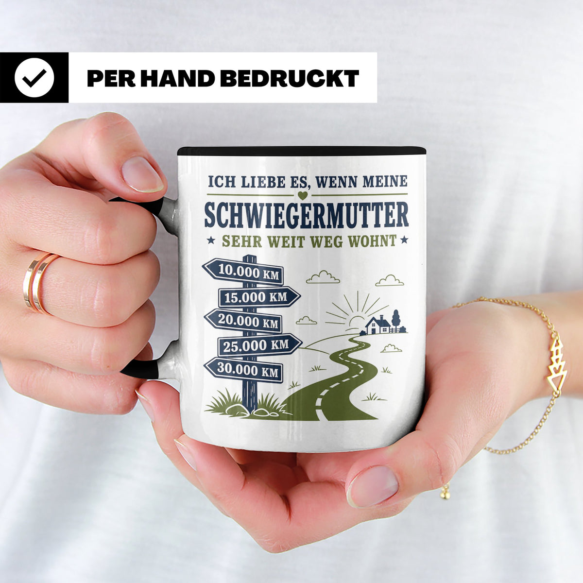 Schwiegermutter Tasse Ich liebe es wenn meine Schwiegermutte – Schwarz [farbe:schwarz]