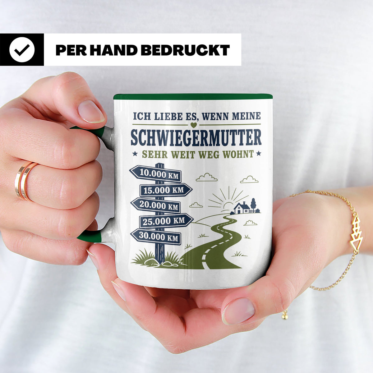 Schwiegermutter Tasse Ich liebe es wenn meine Schwiegermutte – Grün [farbe:grün]
