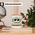 Schwiegersohn Tasse So sieht ein richtig cooler Schwiegersoh – Rot [farbe:rot]