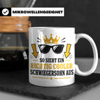 Schwiegersohn Tasse So sieht ein richtig cooler Schwiegersoh – Weiß [farbe:weiß]