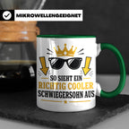 Schwiegersohn Tasse So sieht ein richtig cooler Schwiegersoh – Grün [farbe:grün]