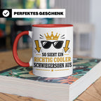 Schwiegersohn Tasse So sieht ein richtig cooler Schwiegersoh – Rot [farbe:rot]