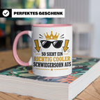 Schwiegersohn Tasse So sieht ein richtig cooler Schwiegersoh – Rosa [farbe:rosa]