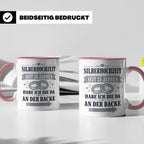Silberhochzeit Tasse Seit 25 Jahren habe ich die da an der B – Rosa [farbe:rosa]