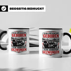 Sim Racing Tasse Zum Sim Racen geboren zum Arbeiten gezwunge – Schwarz [farbe:schwarz]