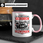 Sim Racing Tasse Zum Sim Racen geboren zum Arbeiten gezwunge – Rosa [farbe:rosa]