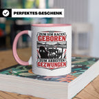 Sim Racing Tasse Zum Sim Racen geboren zum Arbeiten gezwunge – Rosa [farbe:rosa]