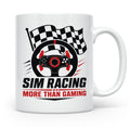 Sim Racing Tasse More than Gaming - Geschenk für Sim Racer G – Weiß [farbe:weiß]