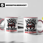 Sim Racing Tasse More than Gaming - Geschenk für Sim Racer G – Rosa [farbe:rosa]