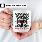 Sim Racing Tasse More than Gaming - Geschenk für Sim Racer G – Weiß [farbe:weiß]