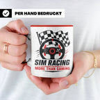 Sim Racing Tasse More than Gaming - Geschenk für Sim Racer G – Rot [farbe:rot]