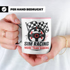 Sim Racing Tasse More than Gaming - Geschenk für Sim Racer G – Rosa [farbe:rosa]