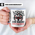 Sim Racing Tasse More than Gaming - Geschenk für Sim Racer G – Blau [farbe:blau]