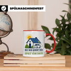Solar Tasse Bei mir kommt der Sprit vom Dach - Geschenk für  – Rot [farbe:rot]