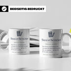 Steuerberater Tasse Definition - Lustiges Geschenk für Steue – Weiß [farbe:weiß]