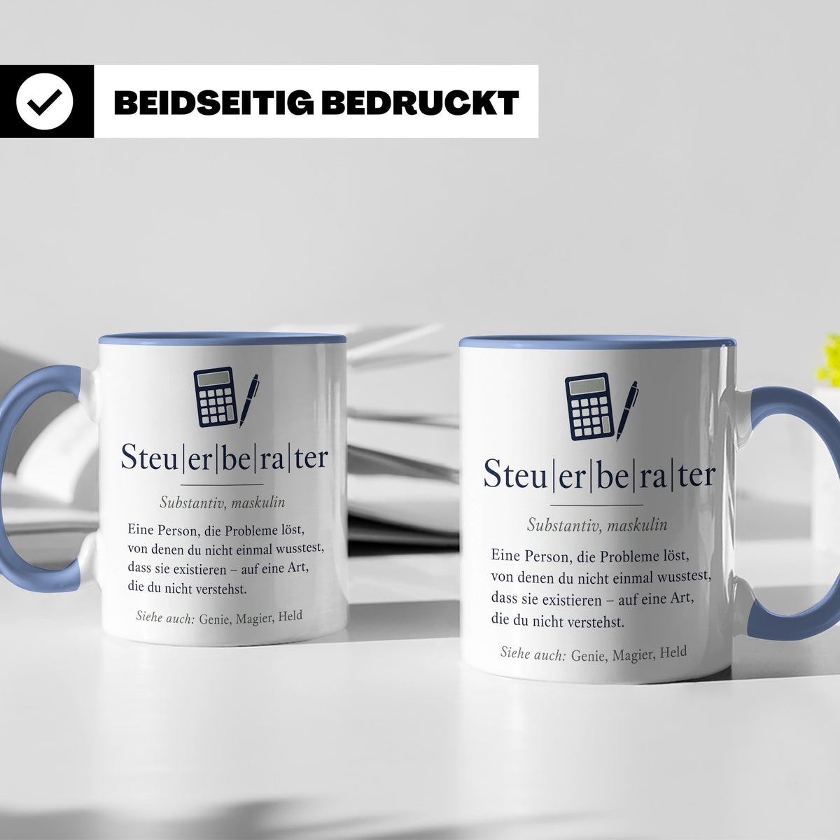 Steuerberater Tasse Definition - Lustiges Geschenk für Steue – Blau [farbe:blau]
