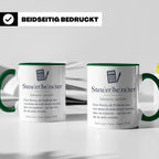 Steuerberater Tasse Definition - Lustiges Geschenk für Steue – Grün [farbe:grün]