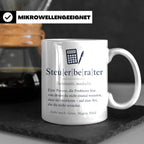 Steuerberater Tasse Definition - Lustiges Geschenk für Steue – Weiß [farbe:weiß]