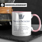 Steuerberater Tasse Definition - Lustiges Geschenk für Steue – Rosa [farbe:rosa]