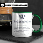 Steuerberater Tasse Definition - Lustiges Geschenk für Steue – Grün [farbe:grün]