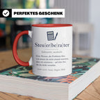 Steuerberater Tasse Definition - Lustiges Geschenk für Steue – Rot [farbe:rot]