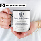 Steuerberater Tasse Definition - Lustiges Geschenk für Steue – Schwarz [farbe:schwarz]