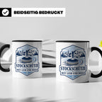 Eisstockschießen Tasse Stockschütze mit Leib und Seele - Ges – Schwarz [farbe:schwarz]