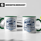 Eisstockschießen Tasse Stockschütze mit Leib und Seele - Ges – Grün [farbe:grün]