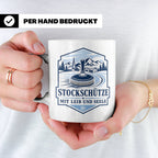 Eisstockschießen Tasse Stockschütze mit Leib und Seele - Ges – Weiß [farbe:weiß]