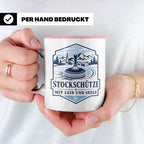 Eisstockschießen Tasse Stockschütze mit Leib und Seele - Ges – Rosa [farbe:rosa]