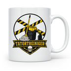Tatortreiniger Tasse - Lustiges Geschenk für Reinigungskraft – Weiß [farbe:weiß]