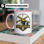 Tatortreiniger Tasse - Lustiges Geschenk für Reinigungskraft – Rosa [farbe:rosa]