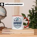 Tierarzt Tasse Diskutieren Sie nicht mit mir ich kastriere b – Rot [farbe:rot]
