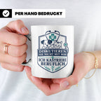 Tierarzt Tasse Diskutieren Sie nicht mit mir ich kastriere b – Weiß [farbe:weiß]
