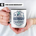 Tierarzt Tasse Diskutieren Sie nicht mit mir ich kastriere b – Schwarz [farbe:schwarz]