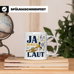 Trompete Tasse Ja das muss so laut - Lustiges Geschenk für T – Weiß [farbe:weiß]