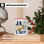 Trompete Tasse Ja das muss so laut - Lustiges Geschenk für T – Rot [farbe:rot]