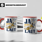 Trompete Tasse Ja das muss so laut - Lustiges Geschenk für T – Rot [farbe:rot]