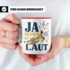 Trompete Tasse Ja das muss so laut - Lustiges Geschenk für T – Rot [farbe:rot]
