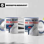 Tischtennis Tasse Heul nicht hol den Ball - Lustiges Geschen – Blau [farbe:blau]