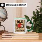 Tischtennis Tasse Old Schmetterhand - Lustiges Geschenk für  – Grün [farbe:grün]