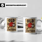 Tischtennis Tasse Old Schmetterhand - Lustiges Geschenk für  – Weiß [farbe:weiß]
