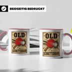 Tischtennis Tasse Old Schmetterhand - Lustiges Geschenk für  – Rosa [farbe:rosa]