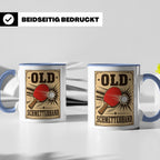 Tischtennis Tasse Old Schmetterhand - Lustiges Geschenk für  – Blau [farbe:blau]