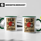 Tischtennis Tasse Old Schmetterhand - Lustiges Geschenk für  – Grün [farbe:grün]