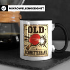 Tischtennis Tasse Old Schmetterhand - Lustiges Geschenk für  – Schwarz [farbe:schwarz]