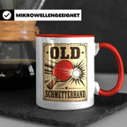 Tischtennis Tasse Old Schmetterhand - Lustiges Geschenk für  – Rot [farbe:rot]