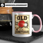 Tischtennis Tasse Old Schmetterhand - Lustiges Geschenk für  – Rosa [farbe:rosa]