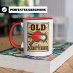 Tischtennis Tasse Old Schmetterhand - Lustiges Geschenk für  – Rot [farbe:rot]