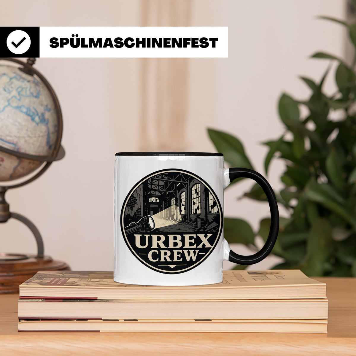 Urbex Tasse Urbex Crew - Geschenk für Lost Places Fotografen – Schwarz [farbe:schwarz]
